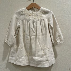 Bonpoint baby girl white floral dress